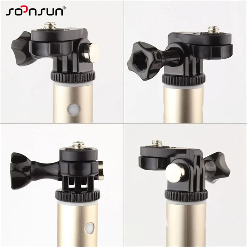 SOONSUN 1/4 ''быстросъемный мини адаптер для штатива Xiaomi Yi Для GoPro плавающий монопод