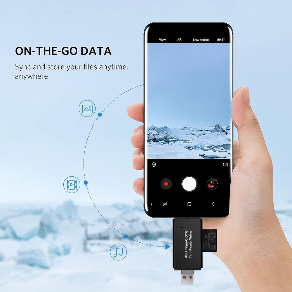High-speed Type C micro USB 2.0 OTG Micro SD Card Writer 3 In 1 Reader for Android Computer Extension Headers | Компьютеры и офис