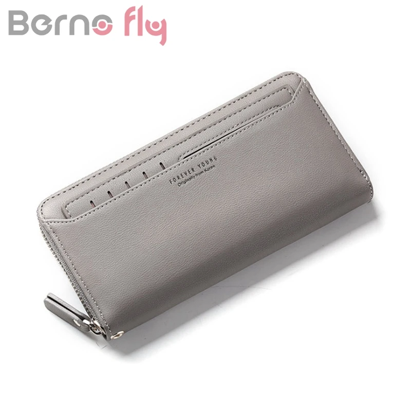 BERNO Fly/Новинка клатч на молнии кошельки для женщин монет держатель карт длинный