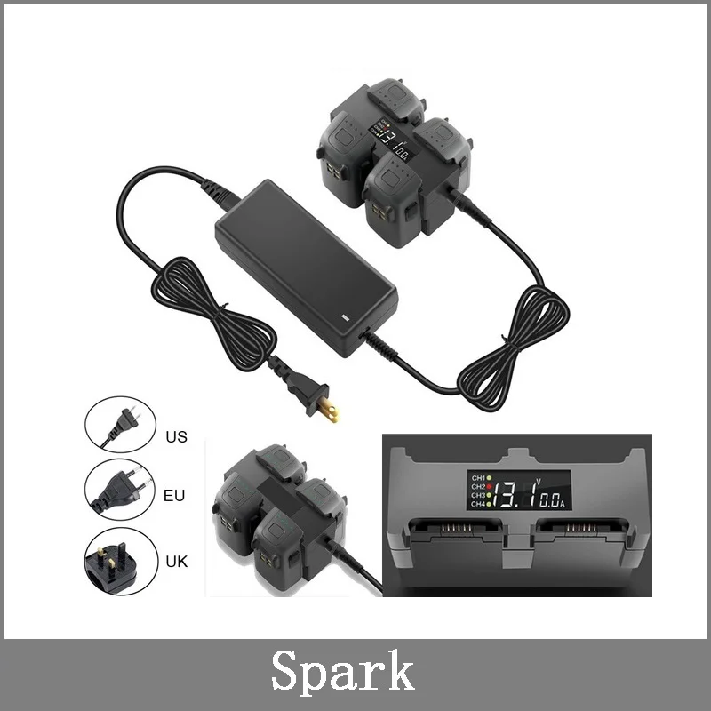 Зарядное устройство 4 в 1 для аккумулятора DJI Spark интеллектуальная Быстрая зарядка