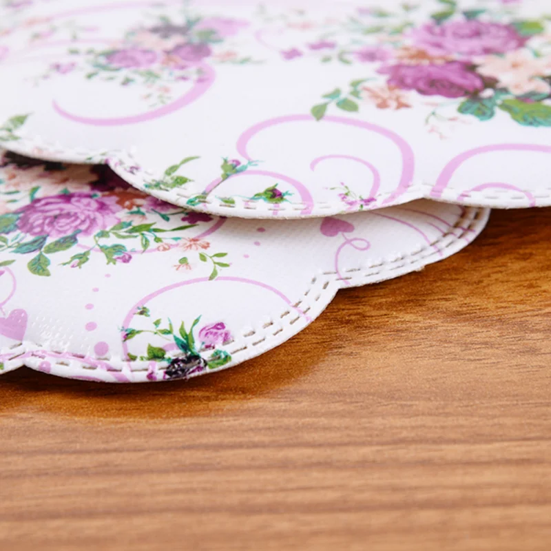 2 шт./лот термостойкие цветные фиолетового цвета с украшением в виде цветка ПВХ