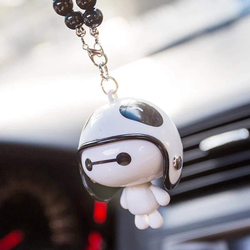 12 Baymax Автомобильная подвеска на зеркало шлем с бисером заднего вида персонализированный автомобильный висячий подарок 1 шт. аксессуары для декорирования машины - Название цвета: 12