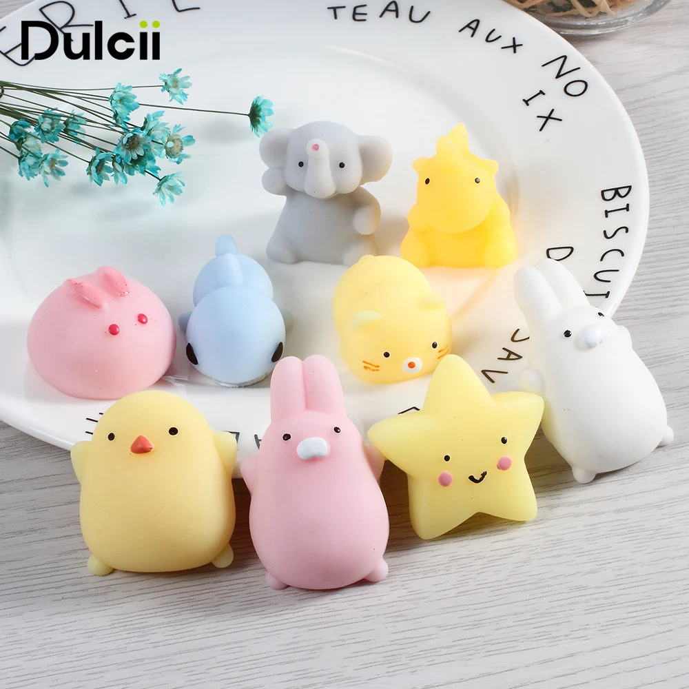 Squishy Star Аксессуары для телефона Kawaii Mini Мягкие силиконовые Squishi животные рука