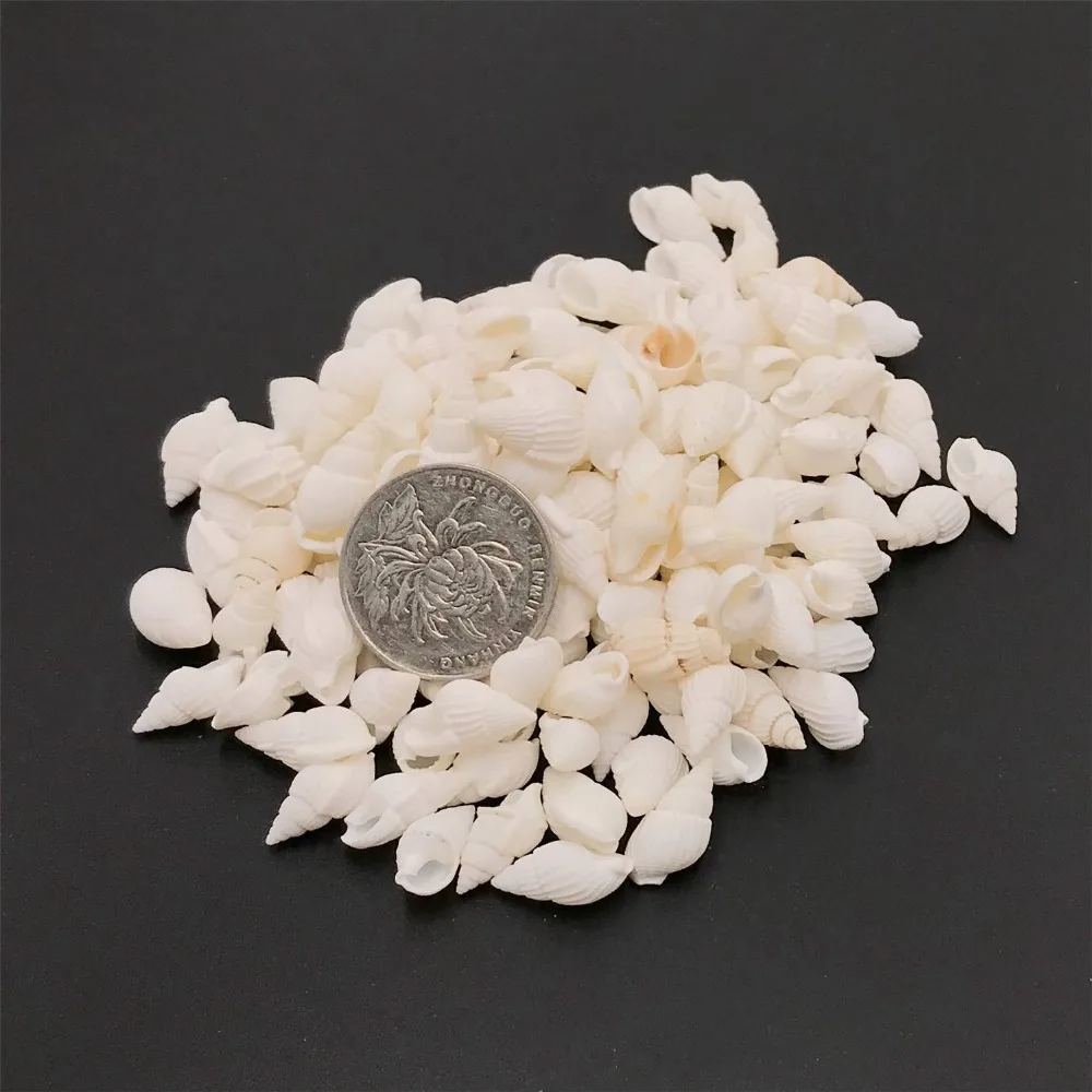 100 шт./лот белые бусины из натуральных ракушек и морских Cowrie Cowry пляжные ювелирные