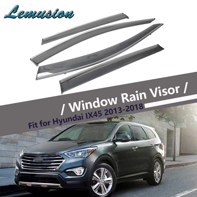 Высокое качество 4 шт. Дымовое окно дождевой козырек для Hyundai IX45/Santa Fe 2013 2014 2015 2016 2017