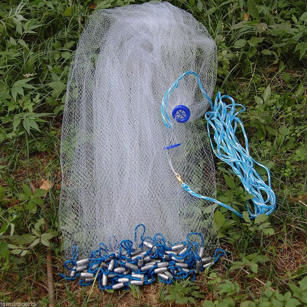 Кастинговая сеть в американском стиле 9 футов 3/8 квадратных сеток свинцовые