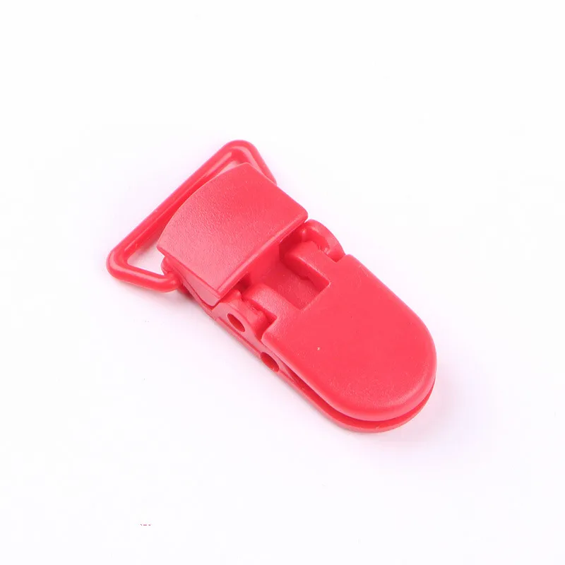 100pcs B38 100 шт разноцветные пластиковые зажимы для детских сосок 20 мм держатель для детских сосок держатель для сосок Детские аксессуары - Цвет: 100pcs B38