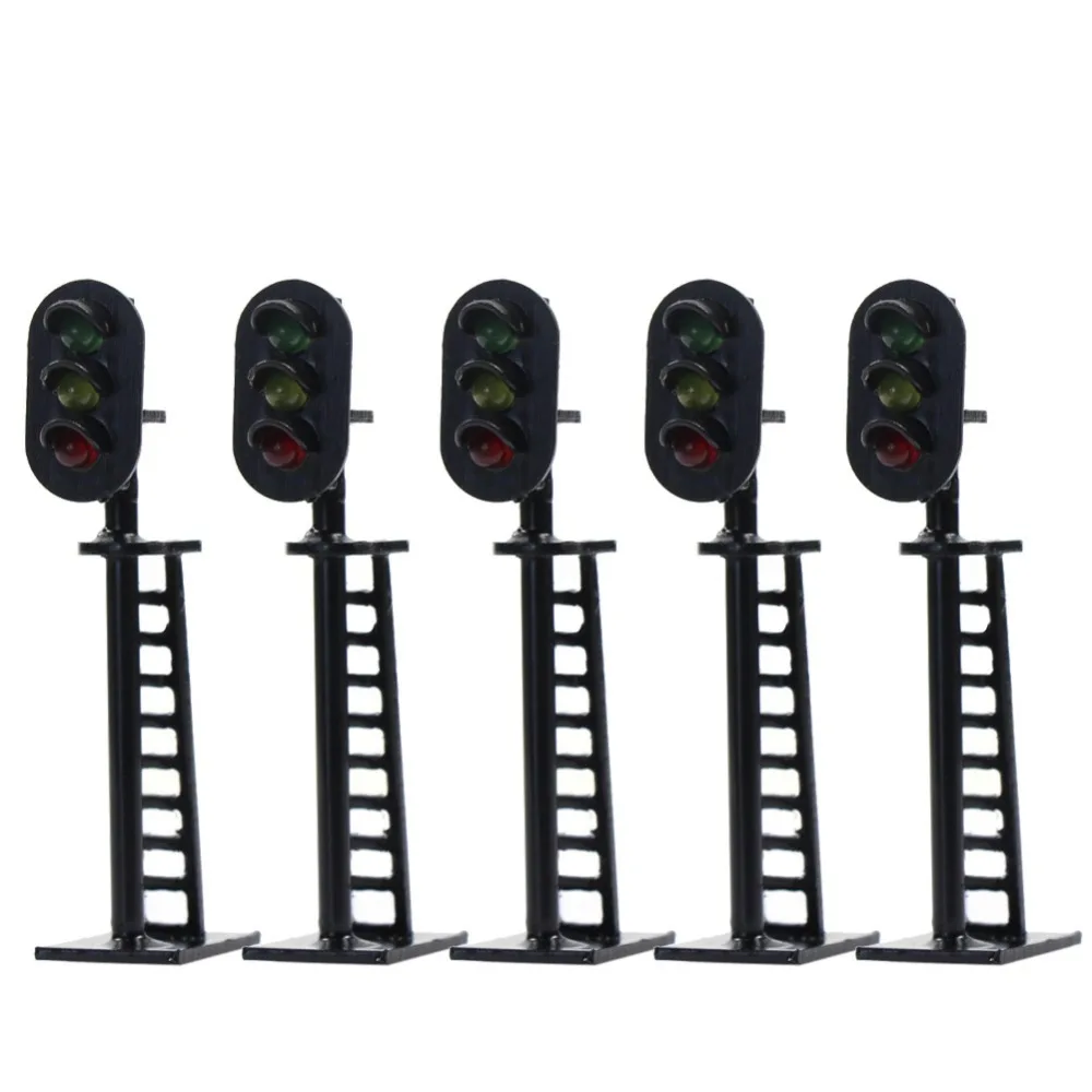 Evemodel 5 шт. модель железной дороги N масштаб 1:160 блочные сигналы Зеленый Желтый