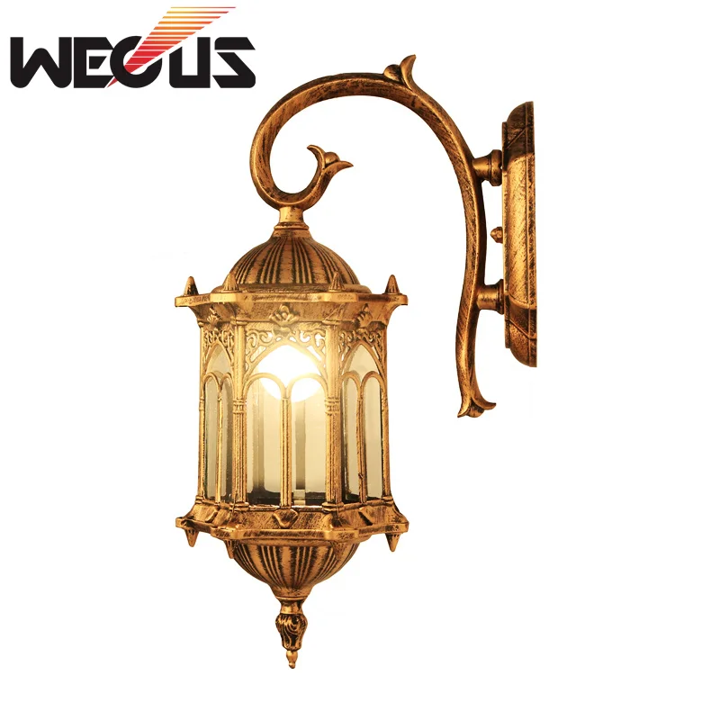 

Europe Retro wall lamp outdoor waterproof house sconce lights doorway lamp No Light Source