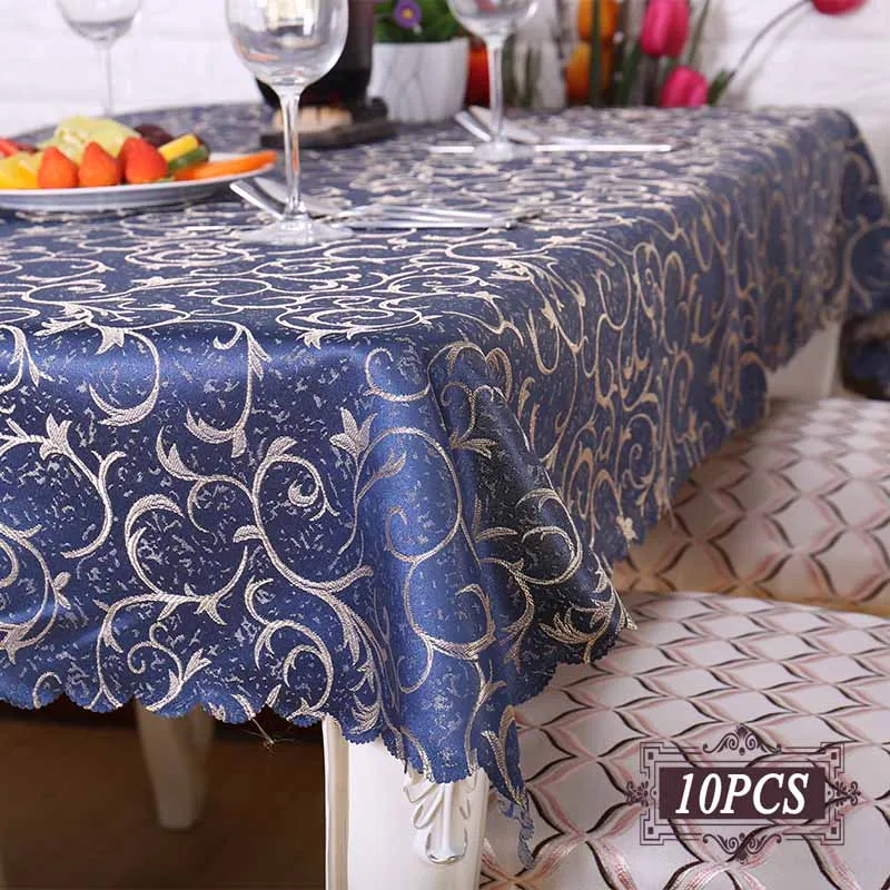 Factory Wholesale 10PCS Luxury Wedding Table Cover Linen for Banquet Party Hotel Restaurant Decor Gold 90&quot Round Cloth | Дом и сад