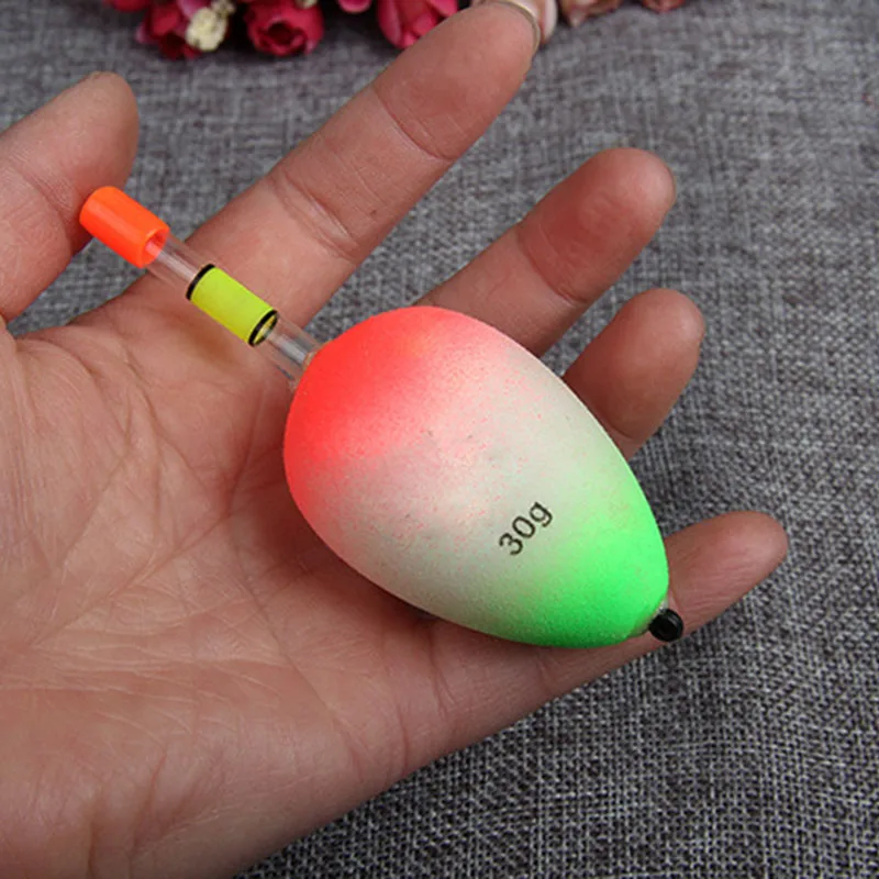 

Hot 5pcs/set EVA Luminous Floating Floats Sea Rock Fishing Striking Hard Tail Belly Floats 10/20/30/40/50/60G DO2