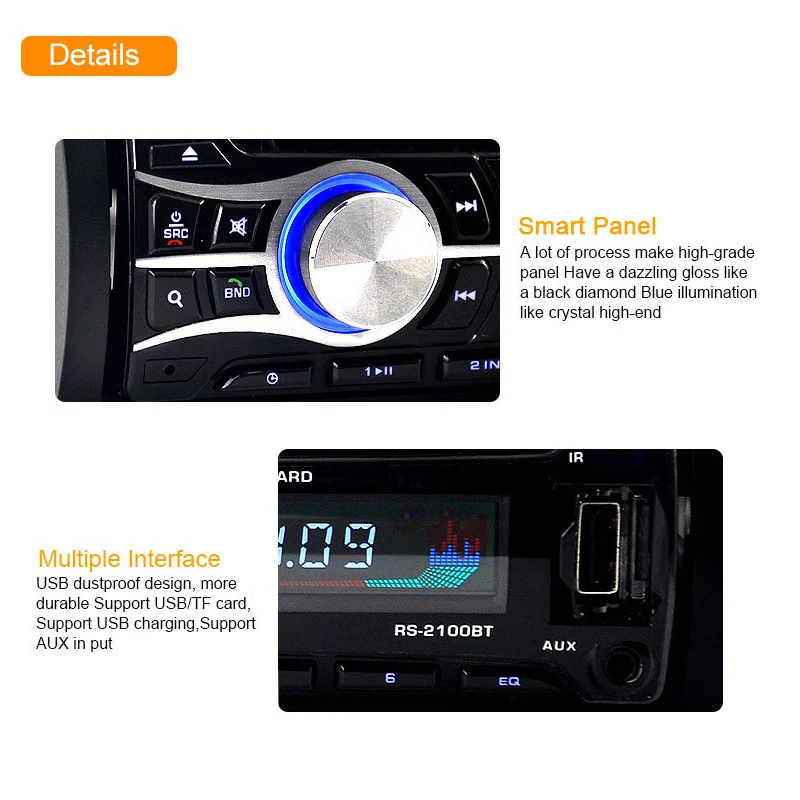 Автозапчасти CD плеер автомагнитолы высокого разрешения с навигацией DVD Bluetooth MP3/FM