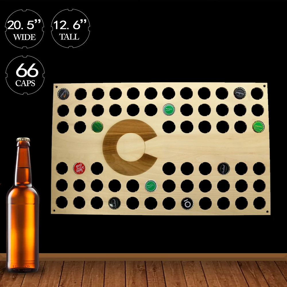 Карта пивной кепки Колорадо для дома бара рукоделия пива напитков ловушка пабов