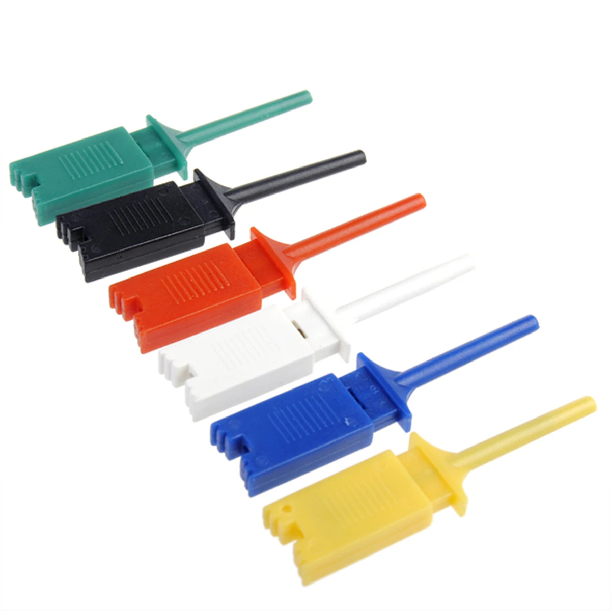 Мини Grabber SMD IC 6 цветов шт маленький Тест Крюк Зажим захватывающая одна Перемычка