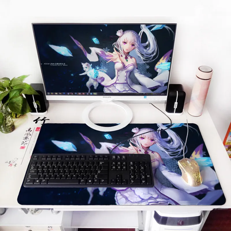Игровой коврик для мыши с японским аниме размер XL 60x40 см игровой геймеров лучшая