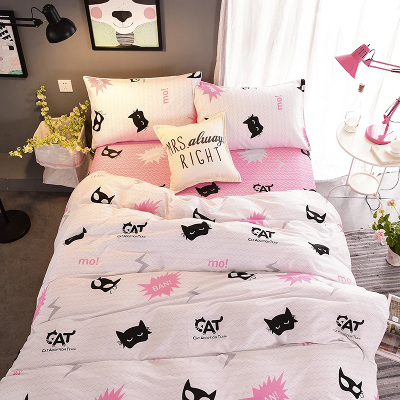 100% хлопок постельного белье с реактивным принтом комплект пододеяльник для