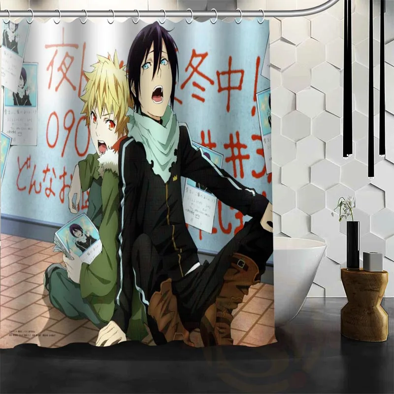 Лучший Хороший пользовательский душ Noragami занавеска для ванной