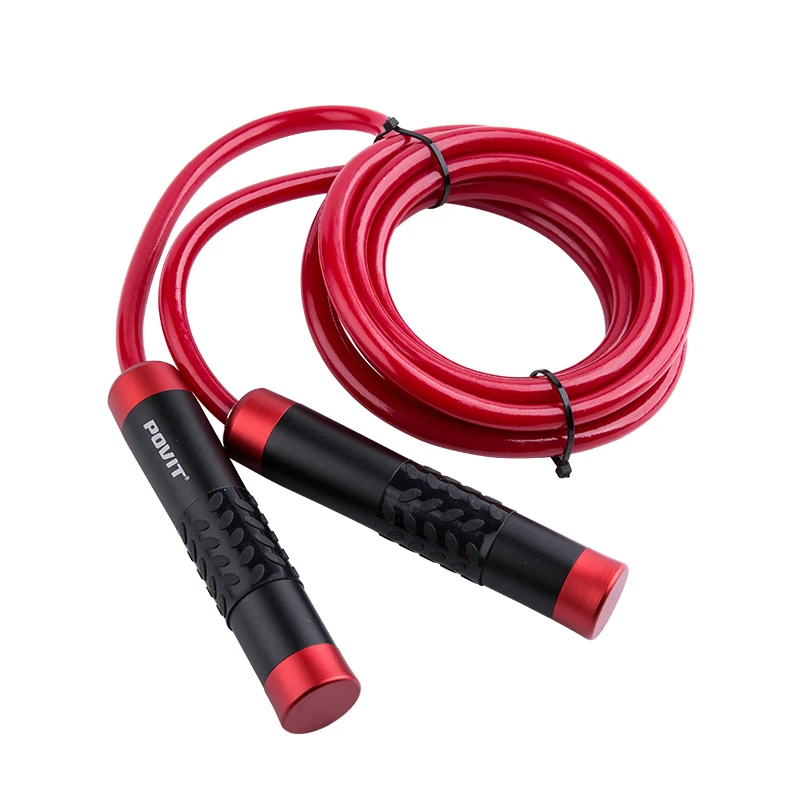 POVIT 3M Crossfit тяжелая Опора Скакалка с алюминиевой ручкой Bold PVC веревка для