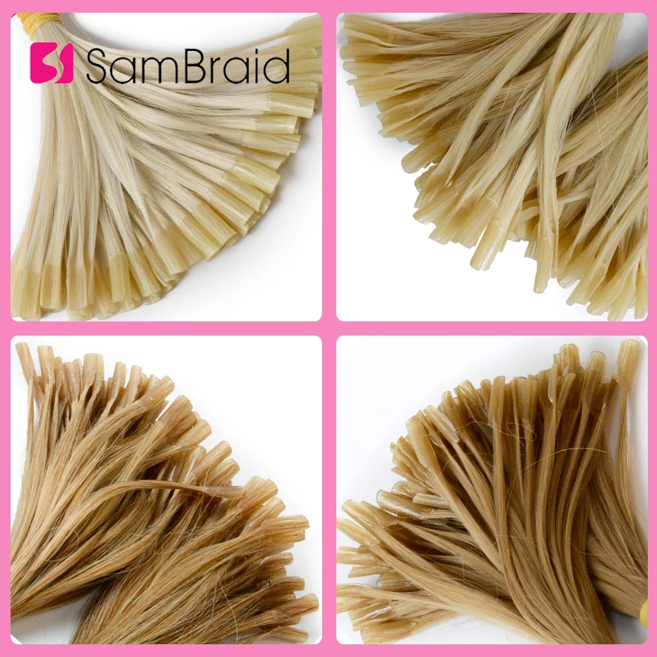 Sambraid 22 Inch Crochet Braid Hair Extensions 100pcs/Pack Machine Made Synthetic Braiding Hair Extensions For Women