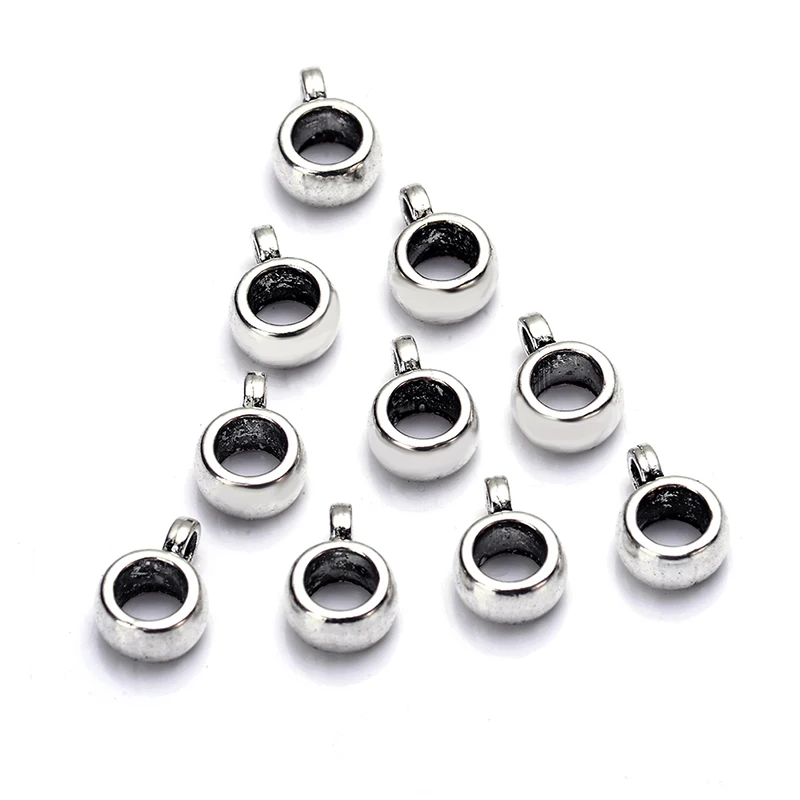 1 упак./лот цинковый сплав антикварная серебряная подвеска застежка соединитель