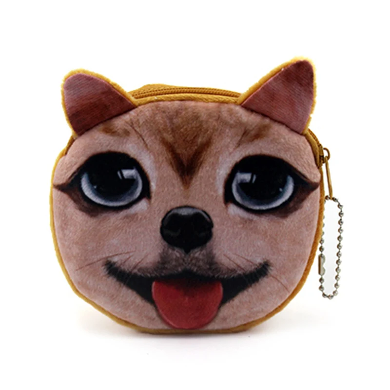 3D принт Pomeranian животные принты мини детские сумки для монет женский чехол
