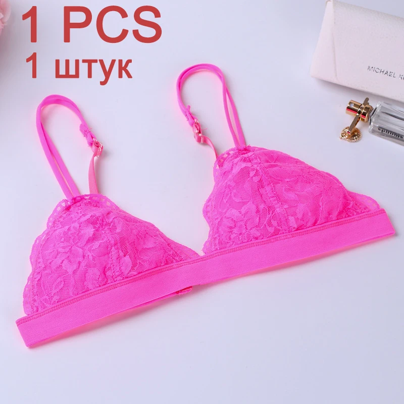 RR DERUILADY лифчик заманчивый brassiere топ кружево сексуальный бюстгальтеры для женщин Цветочный Шаблон бюстгалтер женское белье тонкий комфорт бра лифчик беспроводной бюстгальтер modis - Color: RR