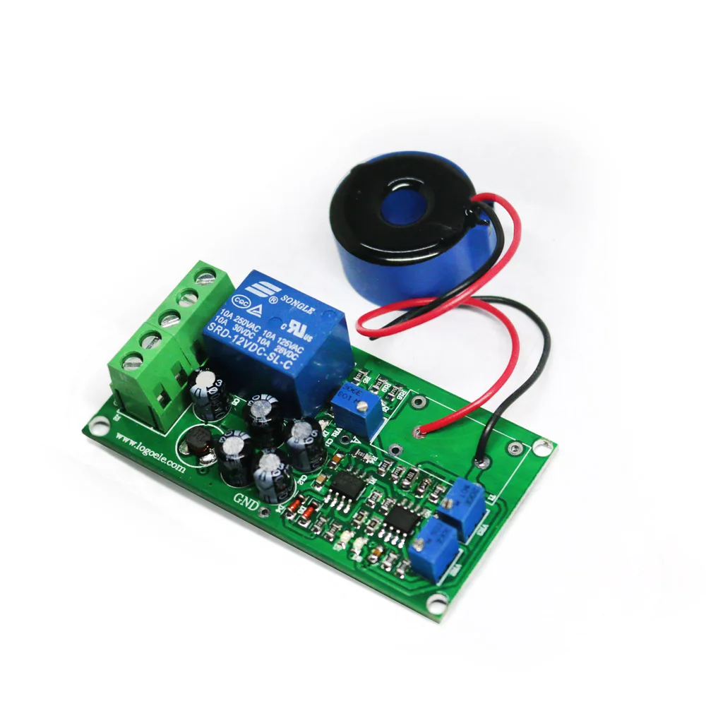Высокое качество AC 0-50A DC24V ток переключатель сенсорного модуля выход AC 0-5A полный спектр линейный детектор - Комплект: 0 to 50A