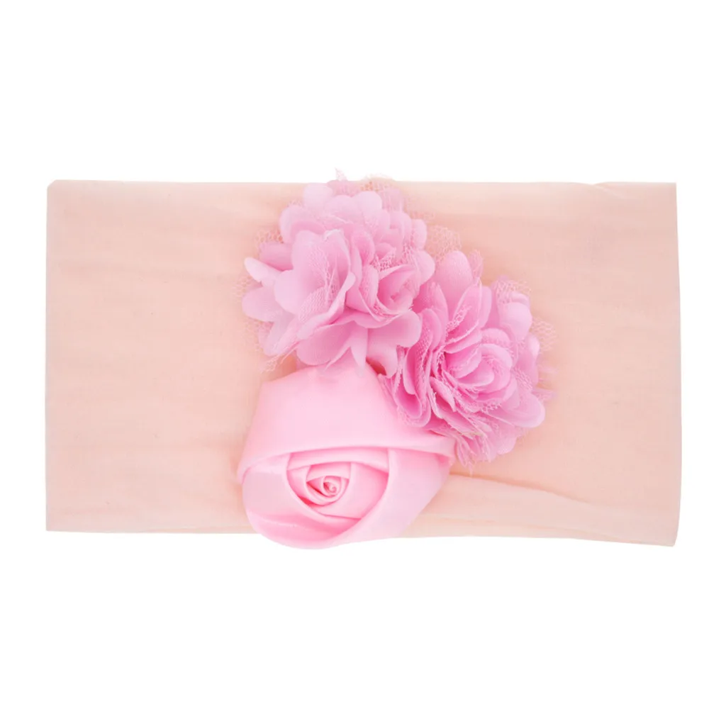 Cute Kid Baby Girls Headbands Toddler Flowers Elastic Hair Band Turban Headband Accessories Haarband For Newborn Bows | Детская одежда