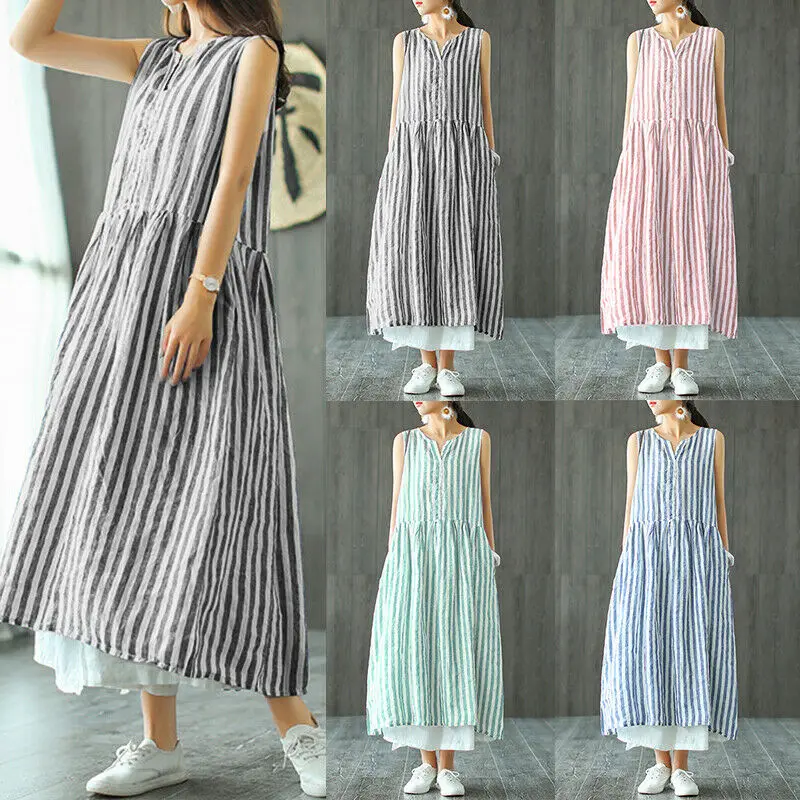 Женская Повседневная Длинная рубашка с v образным вырезом летнее платье большого