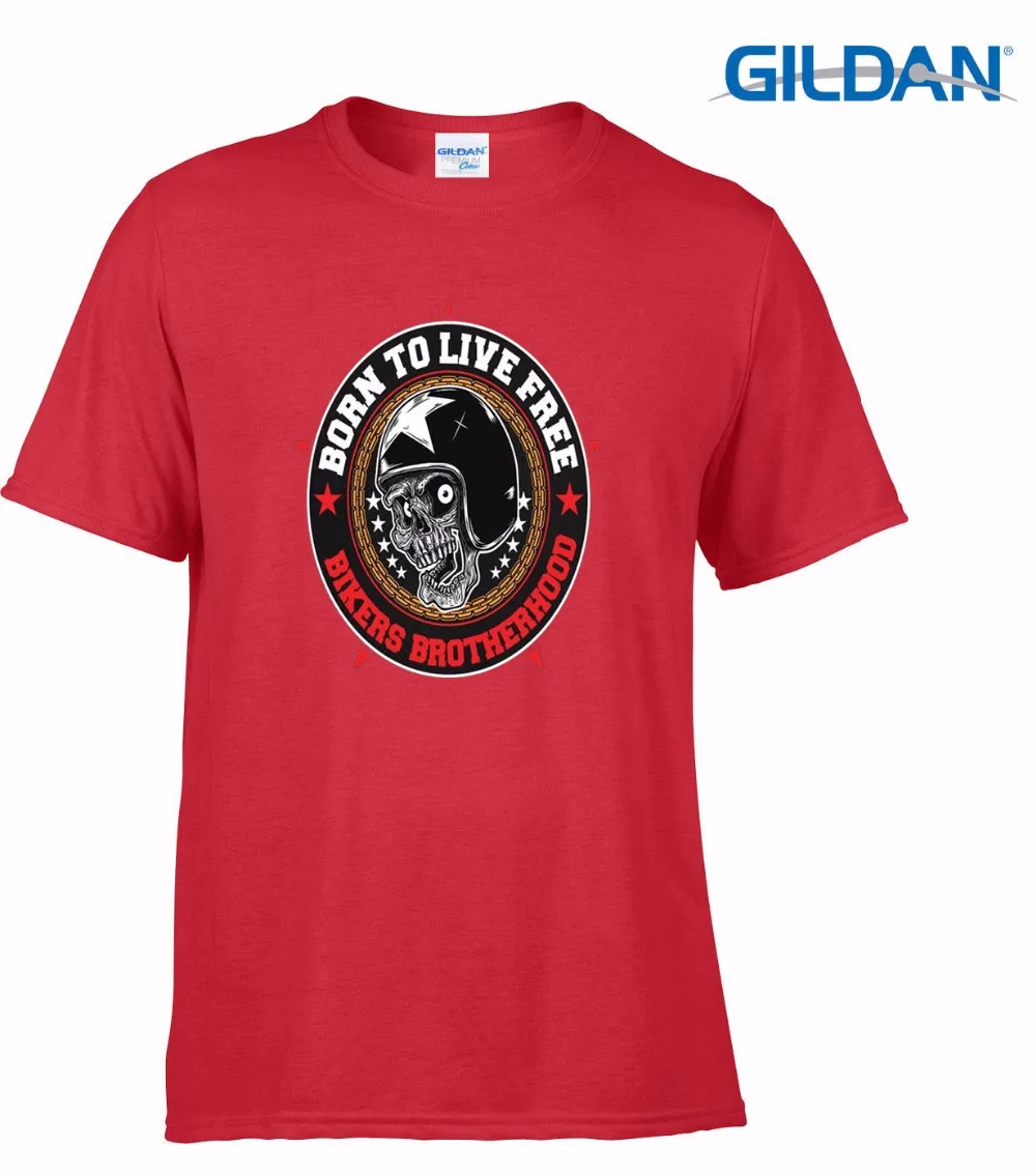 Футболка мужская с принтом черепа модная тенниска логотипом Братство