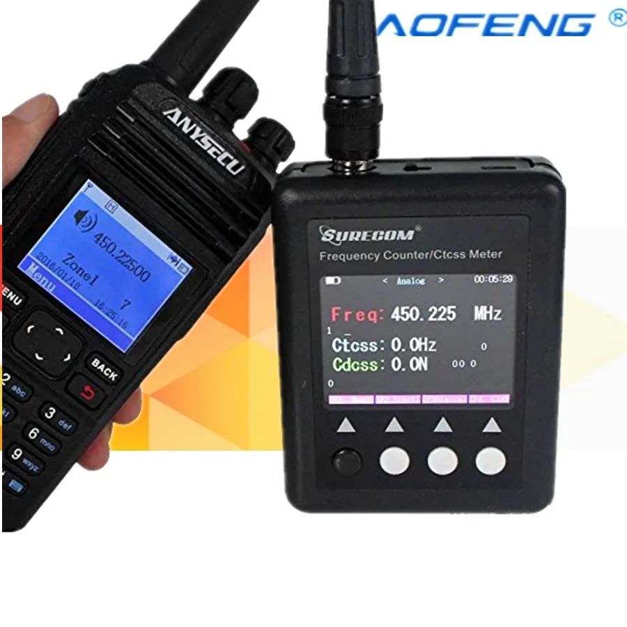 Портативный счетчик частоты SF401 Plus 27 МГц 3 ГГц тестер CTCSS CDCSS новая версия|frequency counter