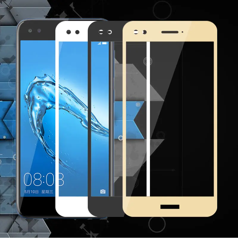 Для Huawei P9 Lite Mini защита экрана полное покрытие закаленное стекло для 2017 на