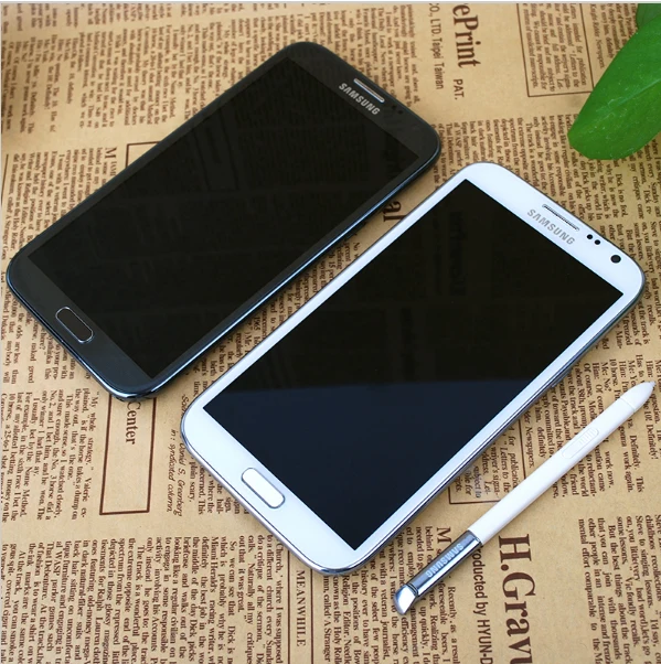Мобильный телефон samsung Galaxy Note 2 II N7100 N7105 8 Мп 1080P экран 5 дюйма GPS Wi Fi 3G Гб ОЗУ Android