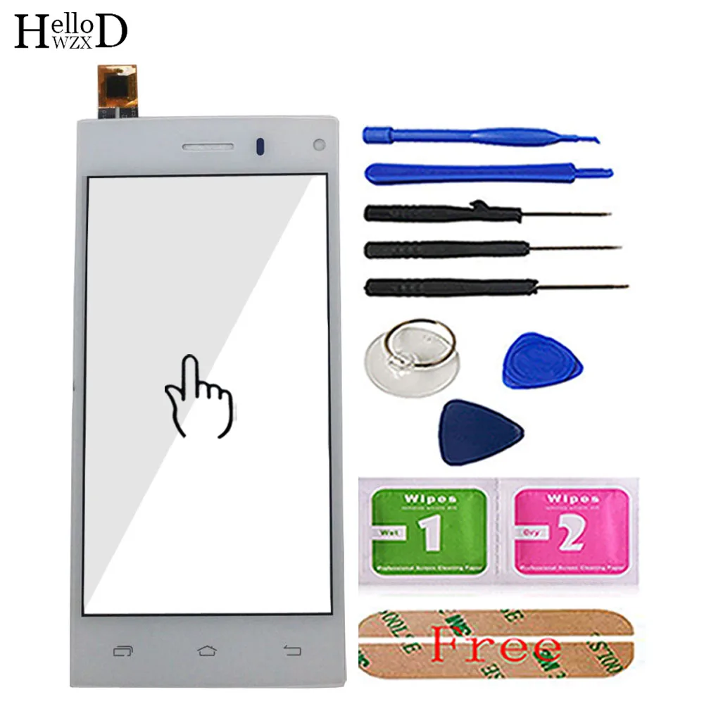 White With Tools Мобильный сенсорный экран для DEXP Ixion X4.5 X 4,5 дигитайзер сенсорный экран для DEXP X4.5 Сенсорная панель Сенсорный экран Переднее стекло инструменты - Цвет: White With Tools