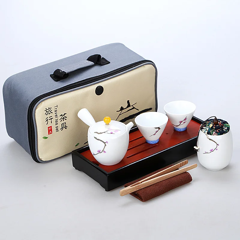 Портативный путешествия Чай набор посуды Керамика чайный кунг-фу комплект