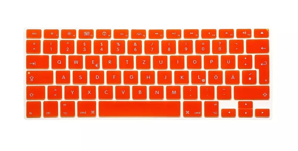 Защитный чехол для клавиатуры Macbook Air Pro Retina 13 15 17 дюймов с надписью в европейском