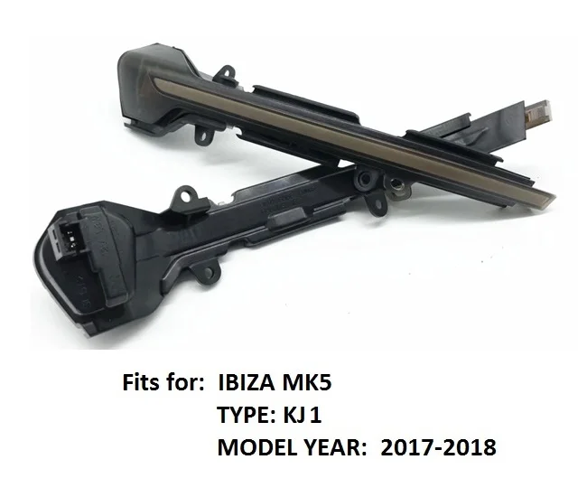for IBIZA MK5 KJ1 Динамический светодиодный мигалка Индикатор зеркало поворотник Сигнал повторитель подходит для Seat Leon SC MK3 5F Ibiza V KJ1 Arona KJ7 FR CUPRA - Цвет: for IBIZA MK5 KJ1