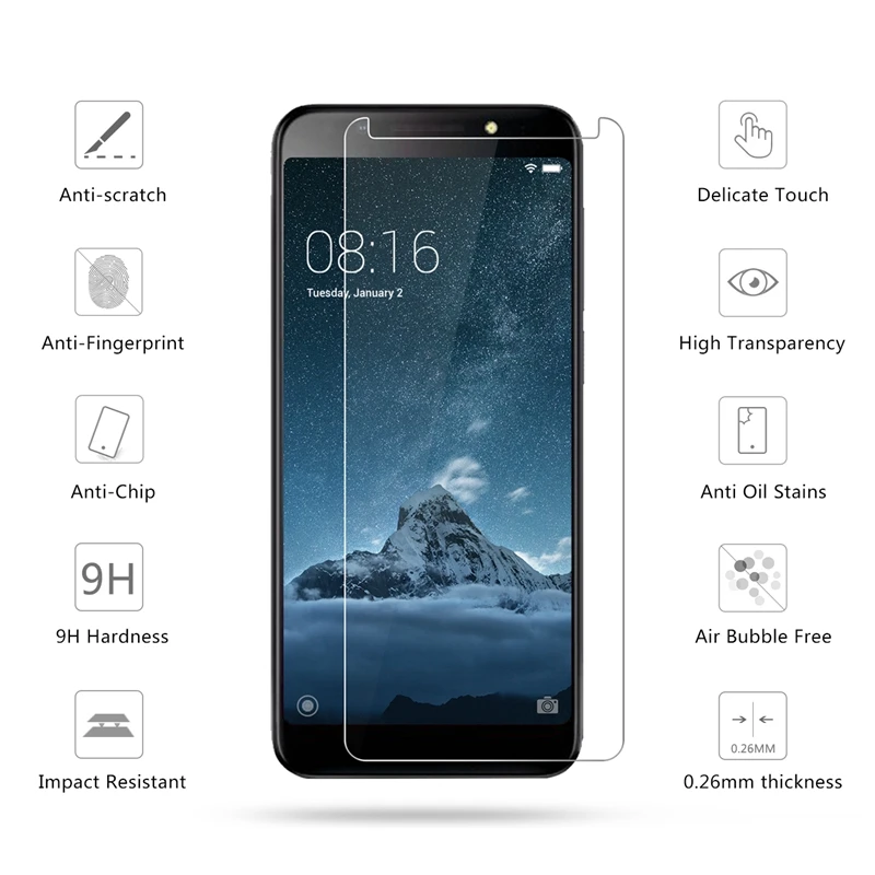2 шт./лот 2.5D Закаленное стекло для Vodafone Smart N9 lite Защитная пленка экрана 5 34 дюймов |
