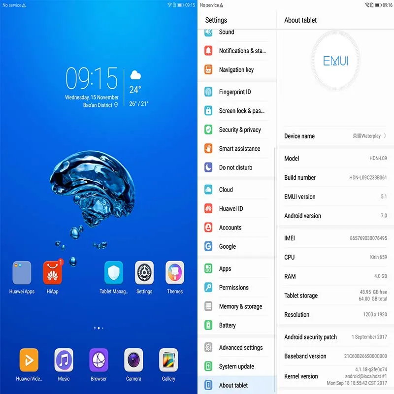 Оригинал Huawei mediapad M3 Lite 10 WP Waterplay 1 дюймов планшетный ПК водонепроницаемый IP67 Kirin 659