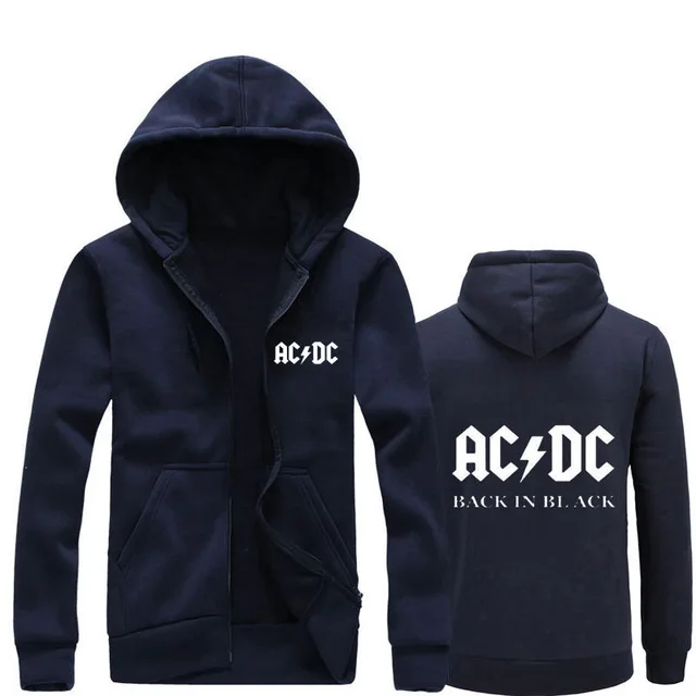 Осень, новинка, мужские и женские толстовки, ACDC, бренд, рок, графический принт, повседневные толстовки, хип-хоп, ZipperFashion, с капюшоном, Hombre