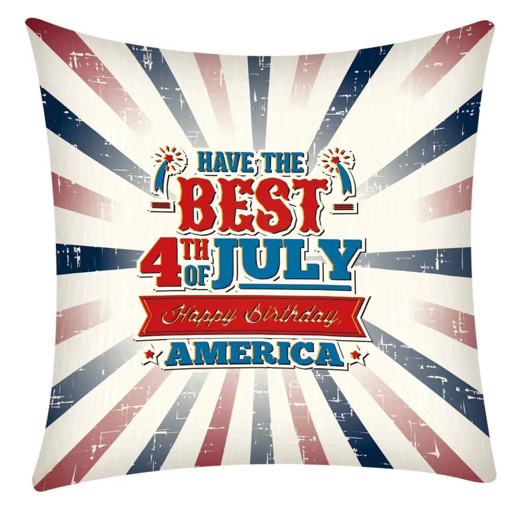 2019 Наволочка на подушку день независимости 4 июля s диван домашний декор Housse de Coussin