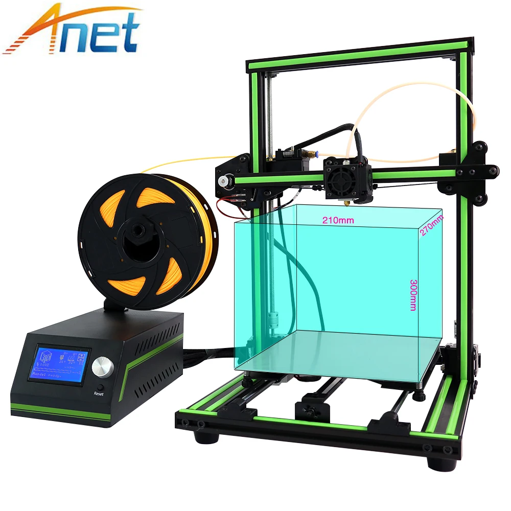 Anet E10 E12 3d принтер высокой точности настольный наборы Reprap DIY набор офф лайн печати
