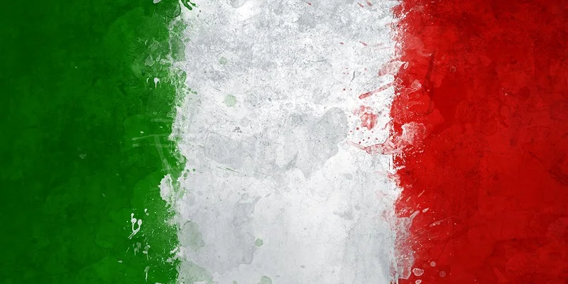 Банное полотенце с принтом флага Италии мягкое пляжное из микрофибры для лица