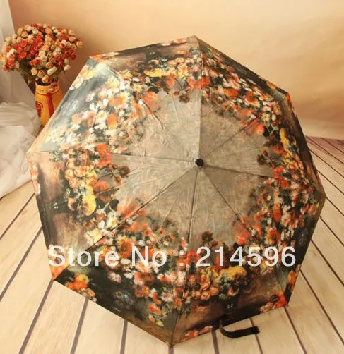 Принцесса Зонт &quotВаза&quot картина маслом зонтик структурой в Королевский