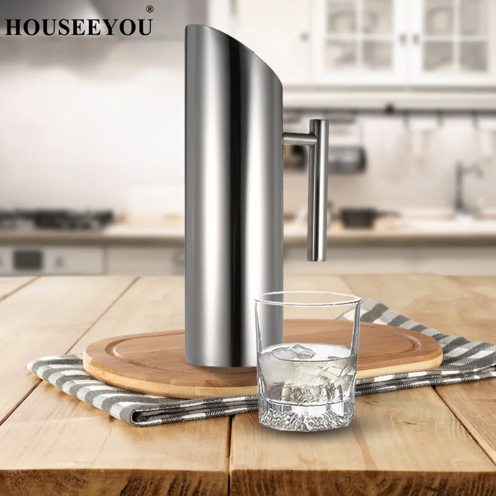 1 5л большой емкости кувшин для воды из нержавеющей стали чайник холодный напиток