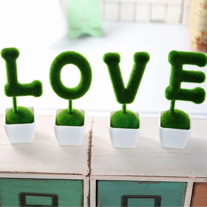 4 шт./компл. Искусственные цветы шары из искусственной травы подарок на день