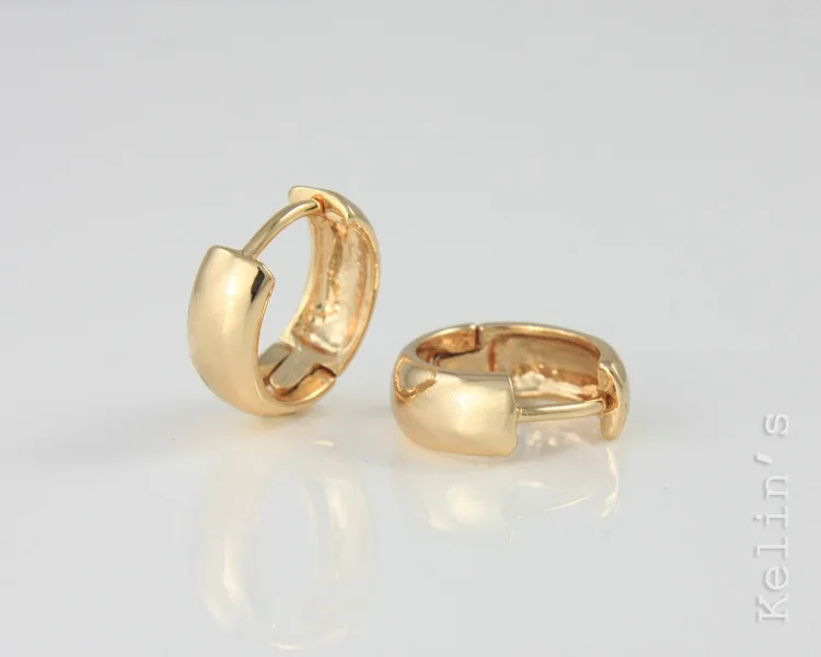 Маленькие серьги кольца золотого цвета для женщин в африканском стиле E0208|brinco de