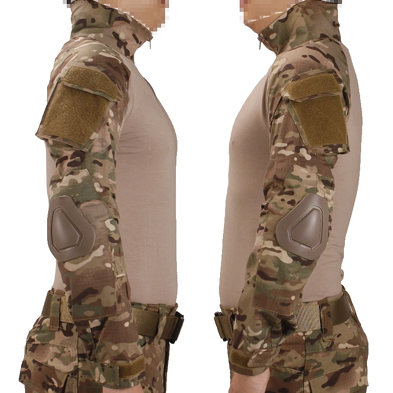 Тактические рубашки BDU Мультикам Военная экшн камуфляжная футболка военные