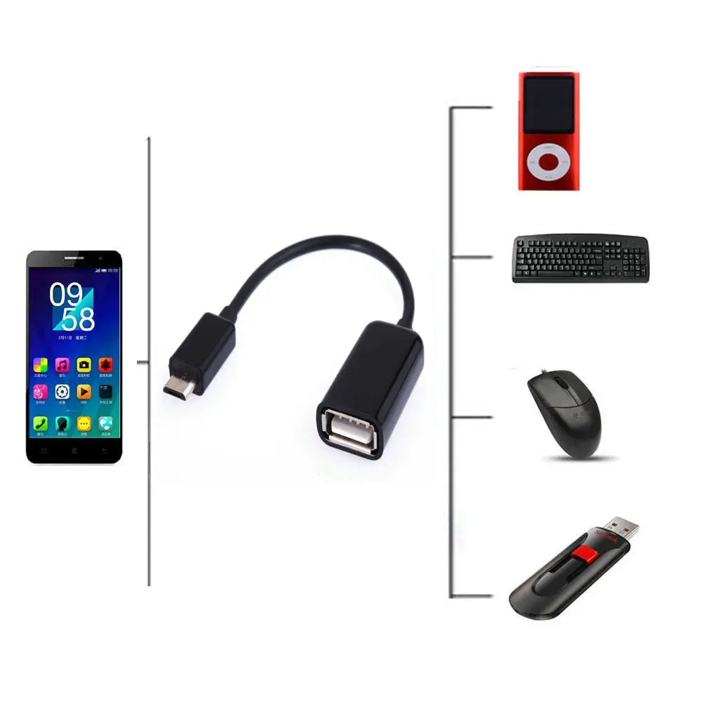Micro usb-хост OTG адаптер кабель/шнур/свинец для Motorola Xoom Tablet PC | Электроника