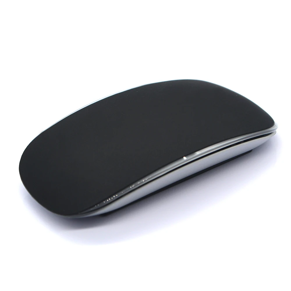 Black Тонкий конфетных цветов силиконовый мягкий защитный чехол для MAC Apple Magic mouse для Macbook Magic mouse 1 2 - Цвет: Black